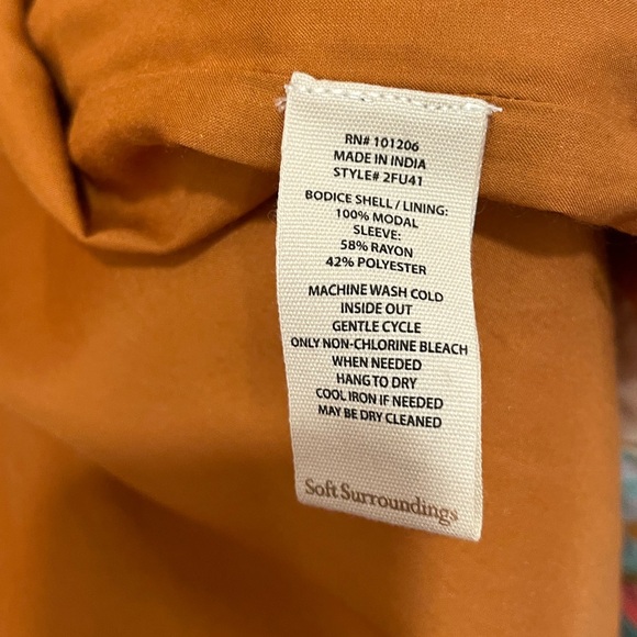 NWT Soft Surroundings Enchanted Orchid Topper in Lotus Size S/M - Picture 11 of 12